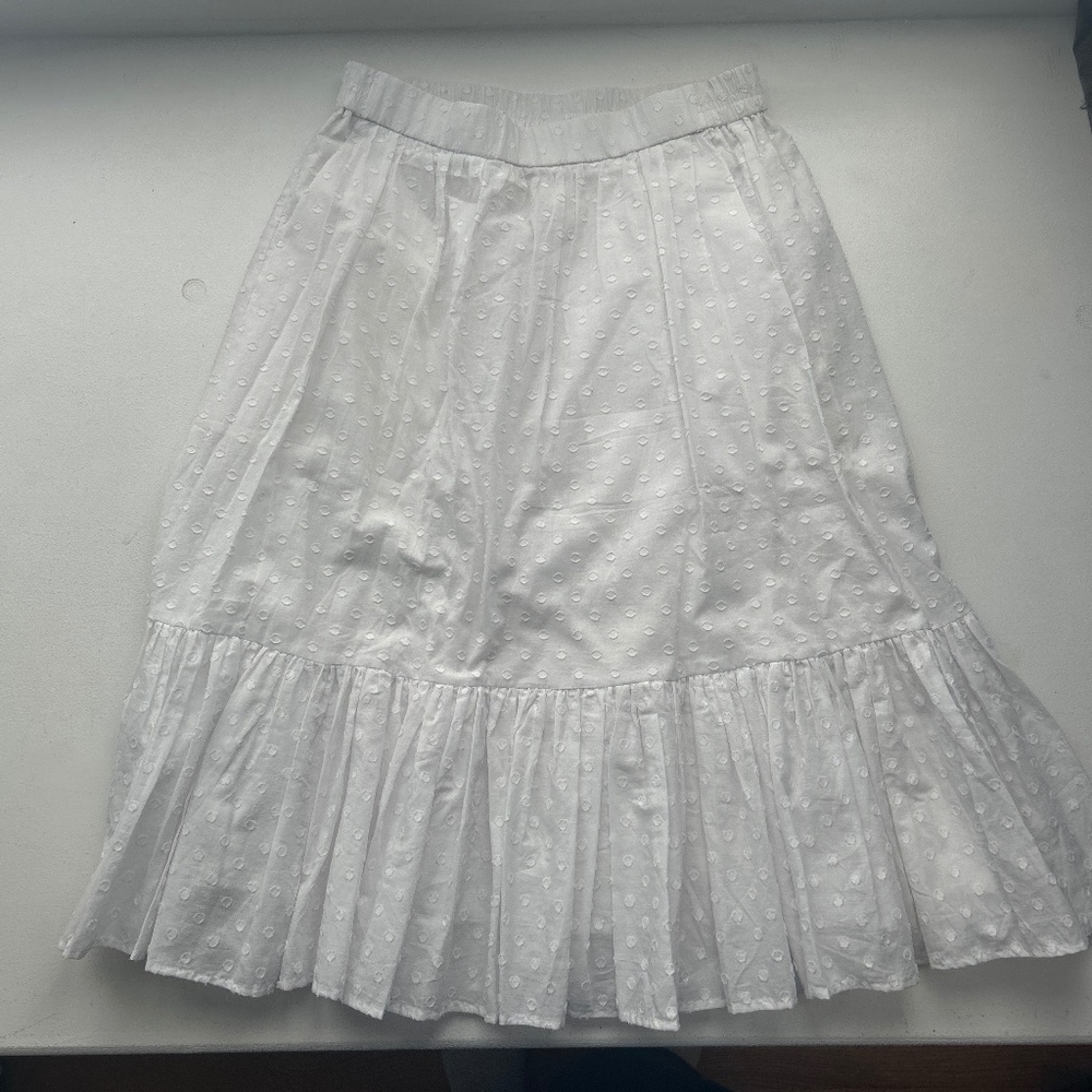 J Crew White Skirt
